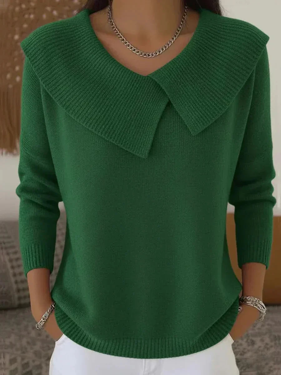 Shelby | Ribbed Collar Sweater