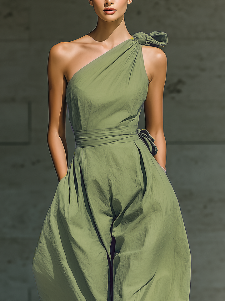 Jenna | Light Green Cotton Linen