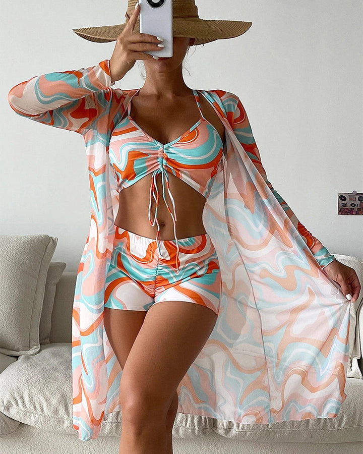 Laluna | 3-piece Printed Bikini Set