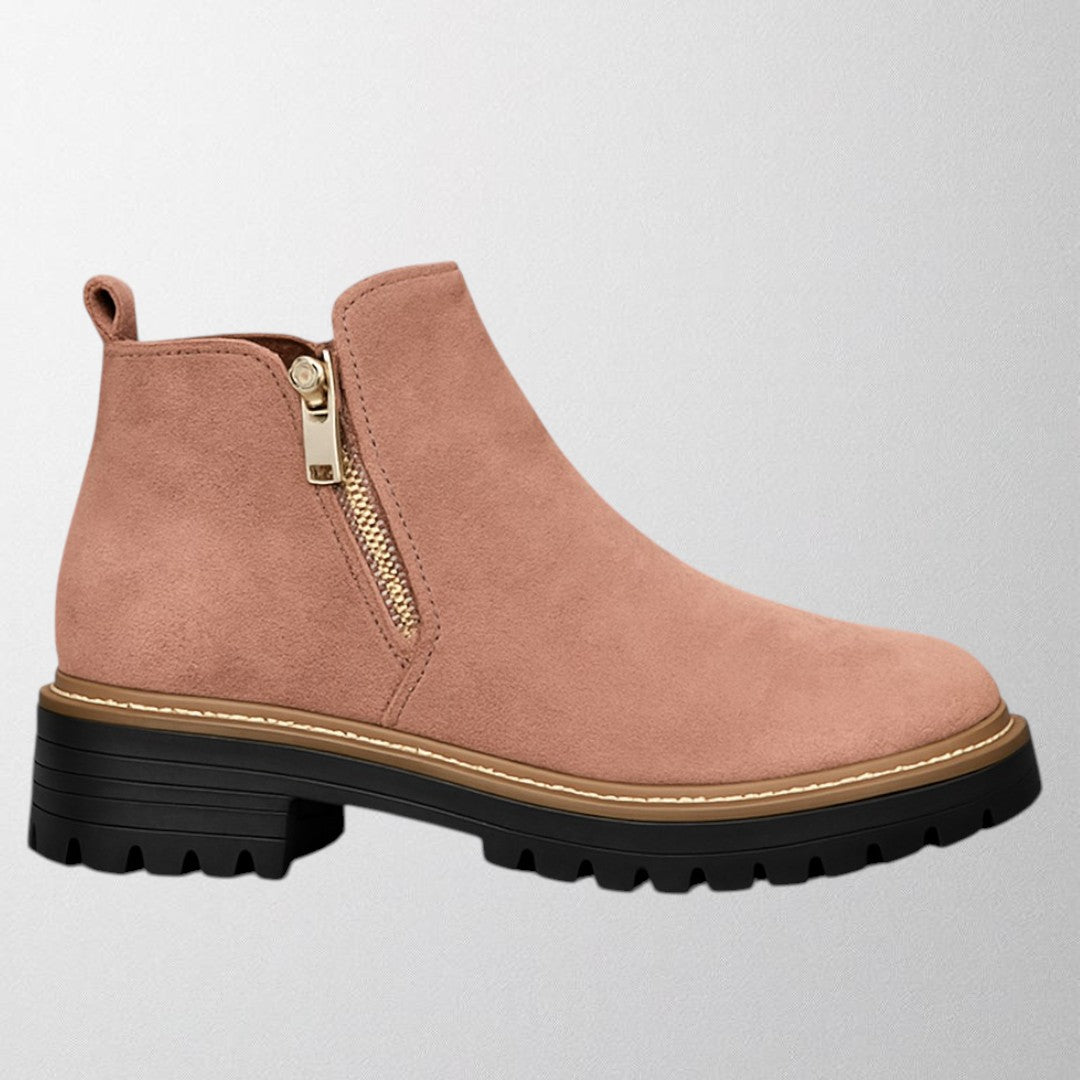 Elma | Women's shoe with round toe and side zip fastening