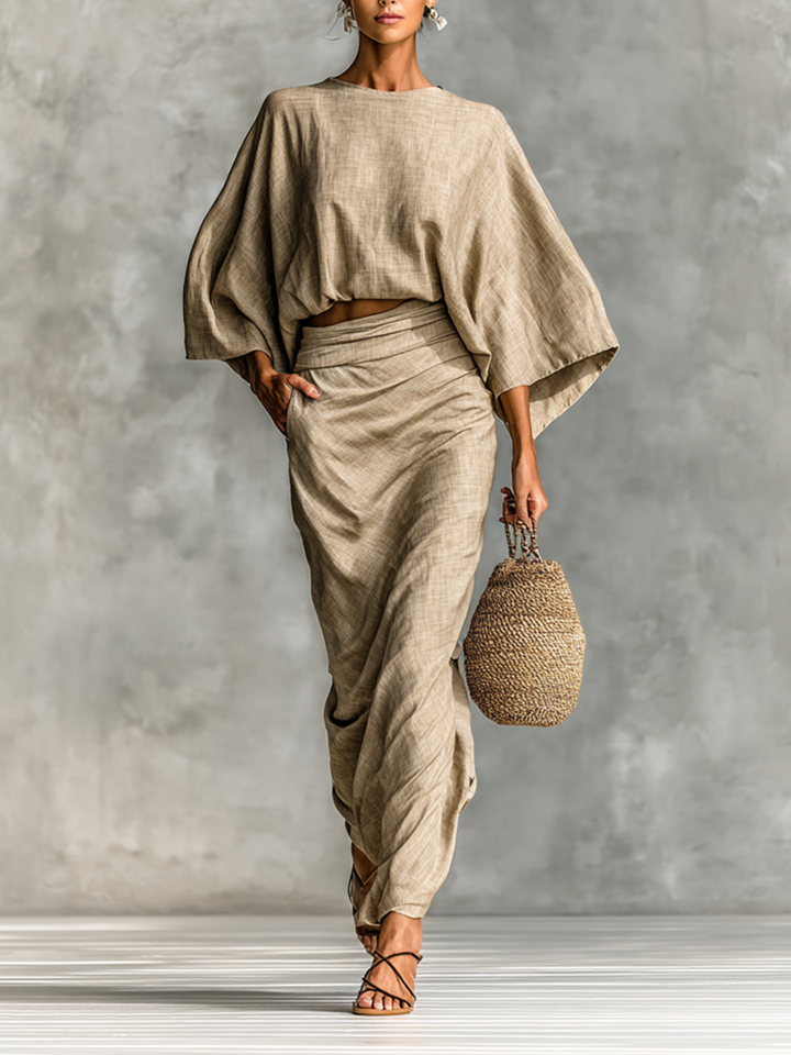 Selene | Soft Batwing Two-Piece Set