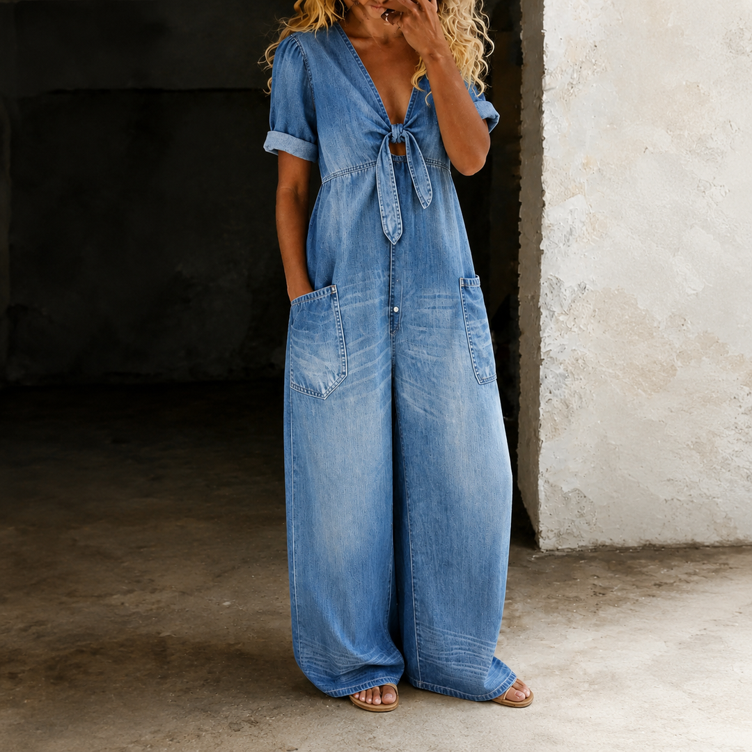 Jaira | Faded Denim Everyday Playsuit