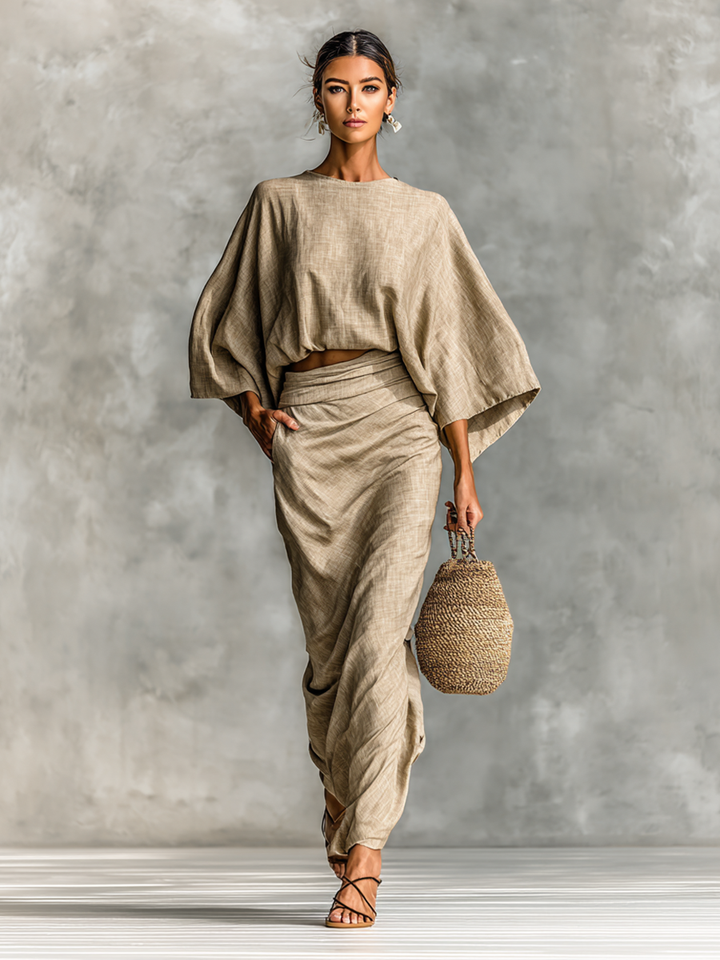 Selene | Soft Batwing Two-Piece Set