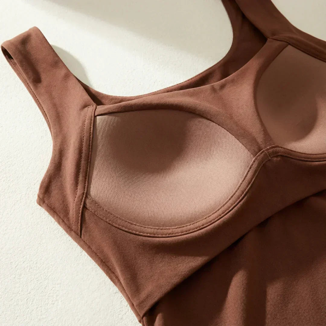 Harriet | Black Built-In Bra Tank