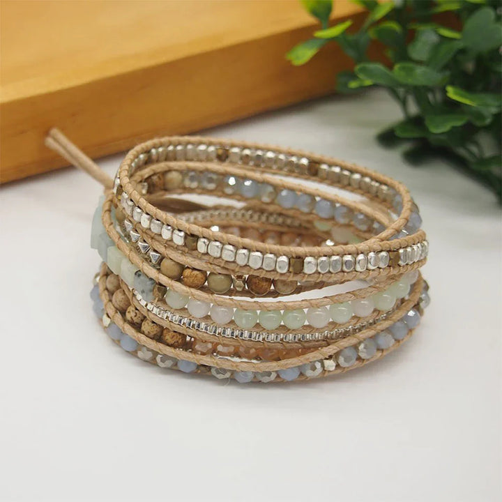 Allegra | Amazonite & Jasper Stone Wrap