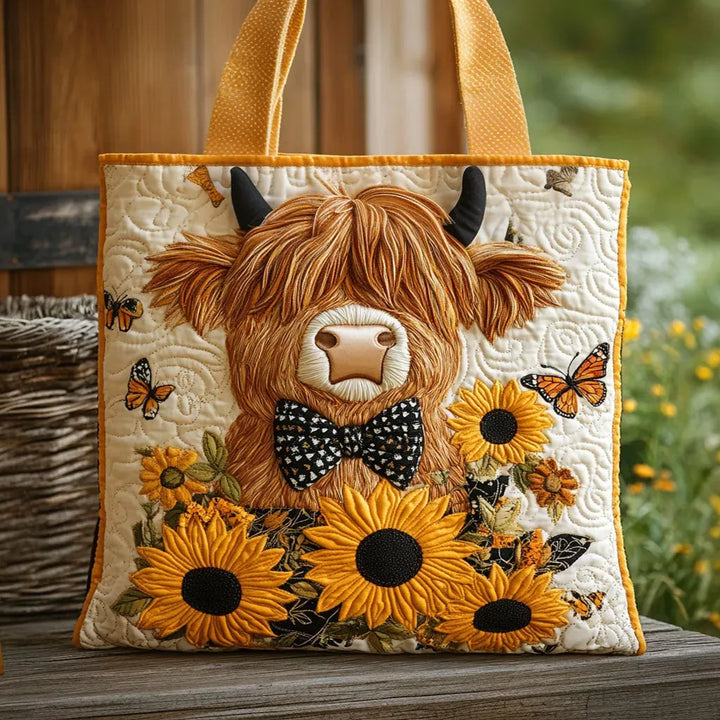 Eve | Highland Cow with Sunflowers