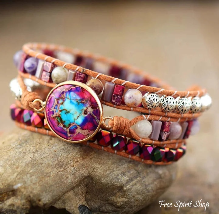 Val | Handmade Purple Goddess Wrap