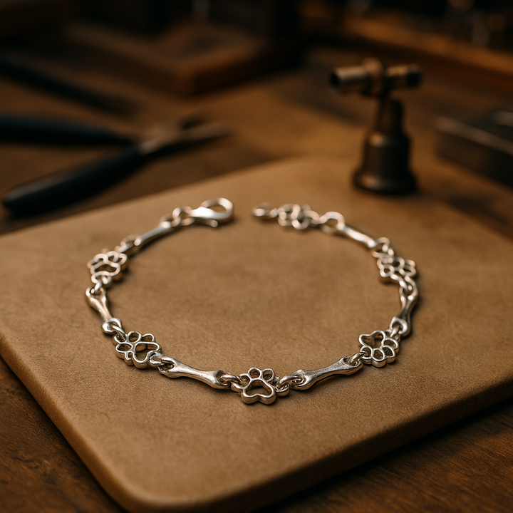 Liora | Bracelet with Paw and Bone Charms