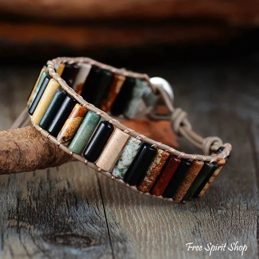 Layla | Turquoise Jasper & Sodalite Tube