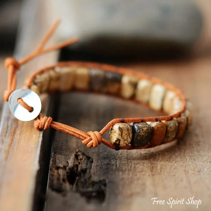 Sonia | Handmade Natural Semi-precious Jasper Bead
