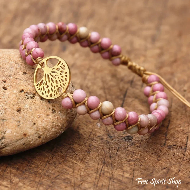 Lara | Pink Rhodonite & Tree of