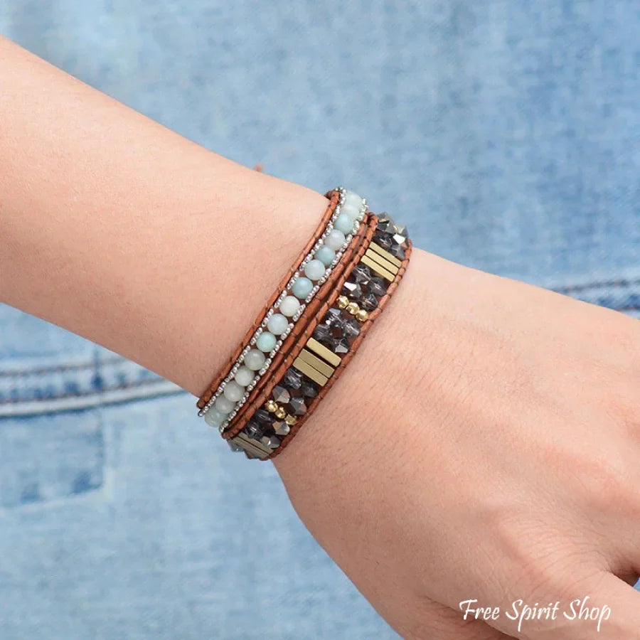 Summer | Handmade Natural Amazonite & Crystal