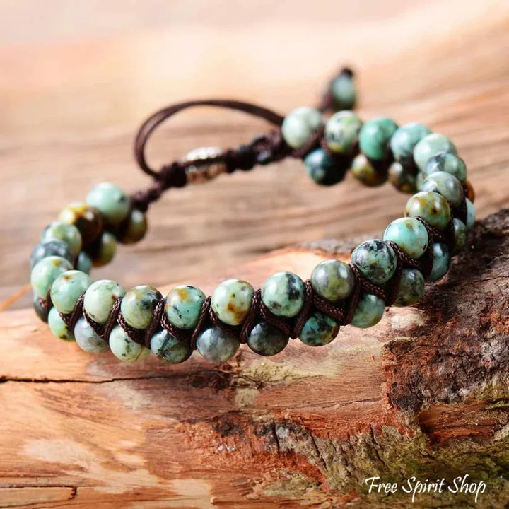 Maggie | Handmade Natural African Turquoise Braided