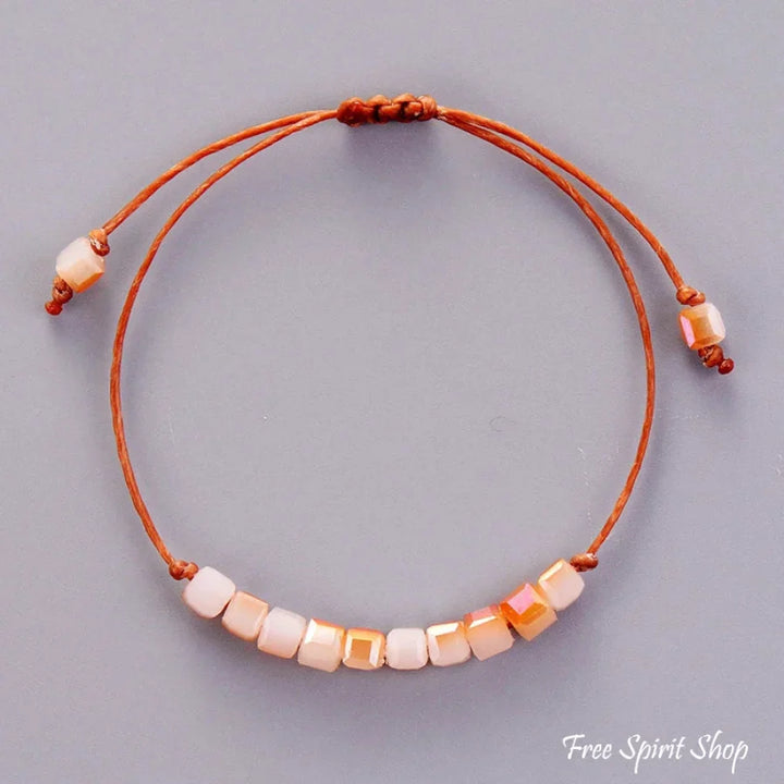 Zara | Handmade Boho Crystal Bracelet -