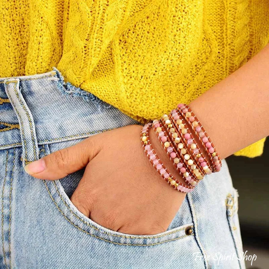 Rebecca | Rose Quartz Yellow Onyx &