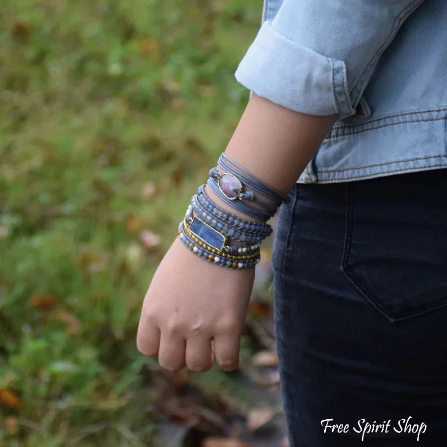 Imogen | Handmade Natural Blue Topaz Sodalite