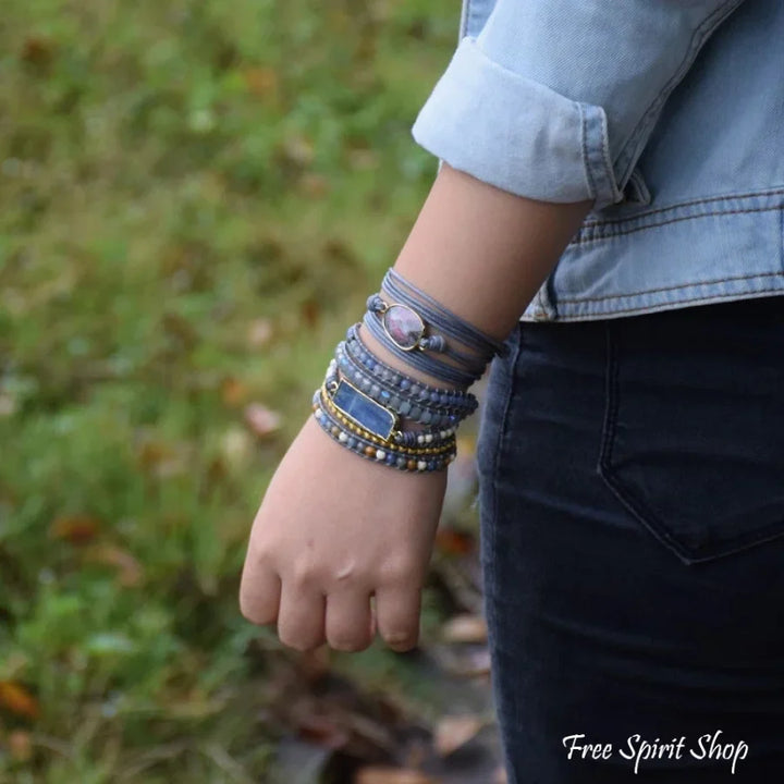 Imogen | Handmade Natural Blue Topaz Sodalite