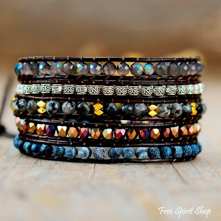 Leah | Dark Onyx & Mixed Bead