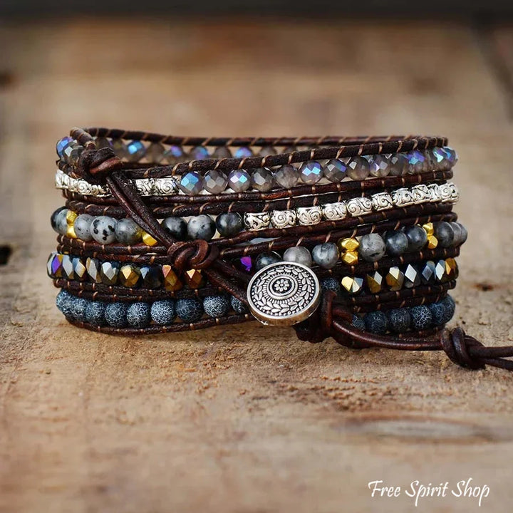 Alana | Black Onyx Beaded Wrap