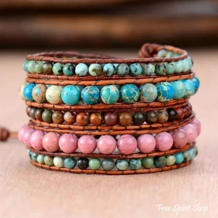 Yvonne | African Turquoise Rhodonite & Jasper
