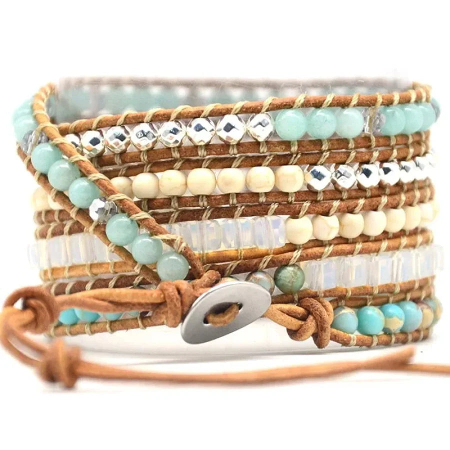 Teresa | Handmade Natural Amazonite & Howlite