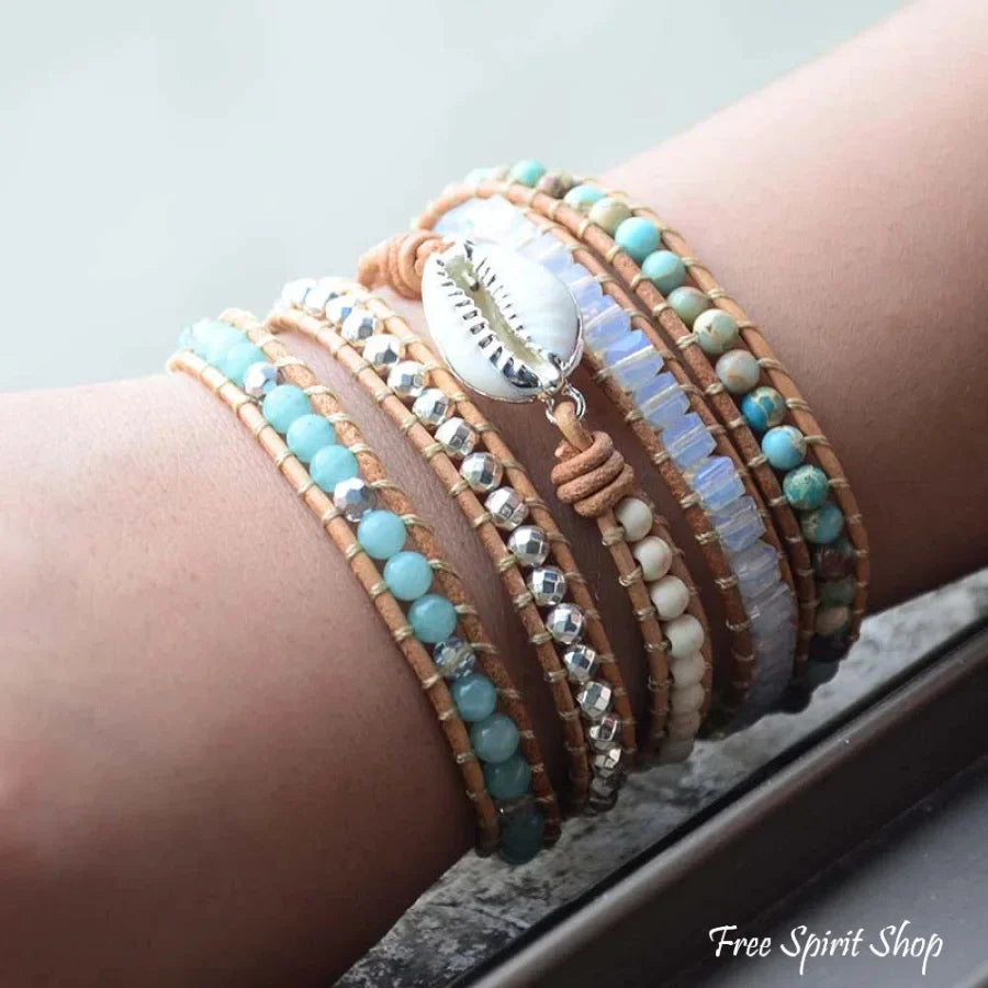 Teresa | Handmade Natural Amazonite & Howlite