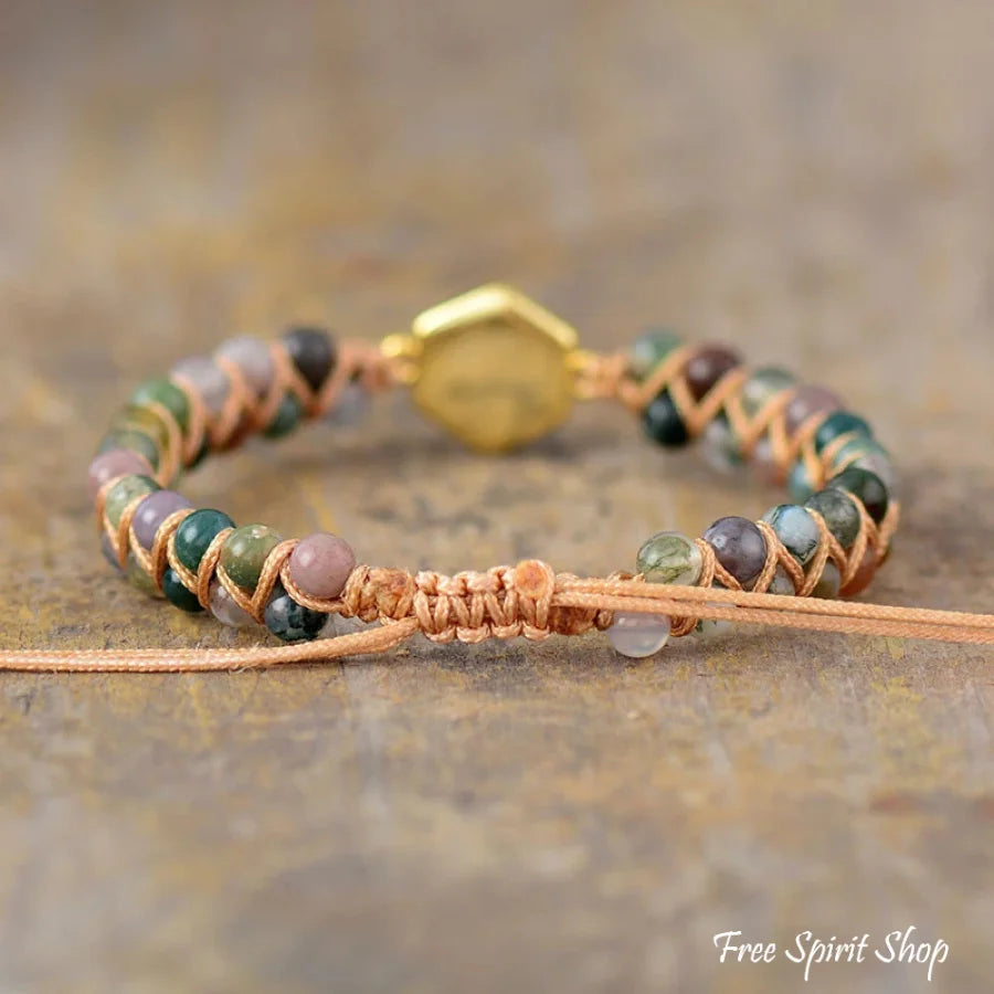 Celia | Indian Agate & Pyrite Stone