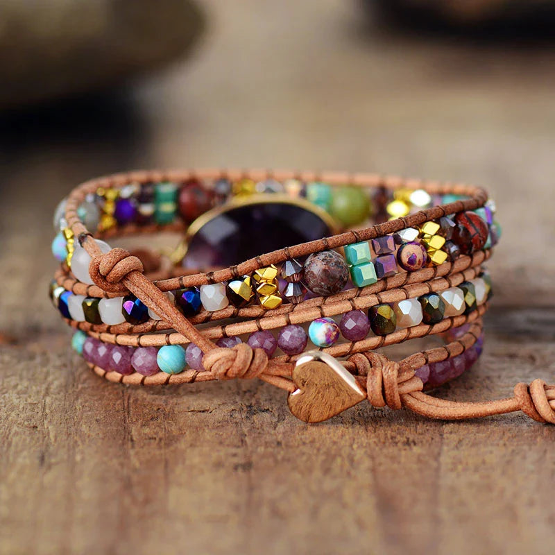 Avery | Amethyst & Lepidolite Wrap