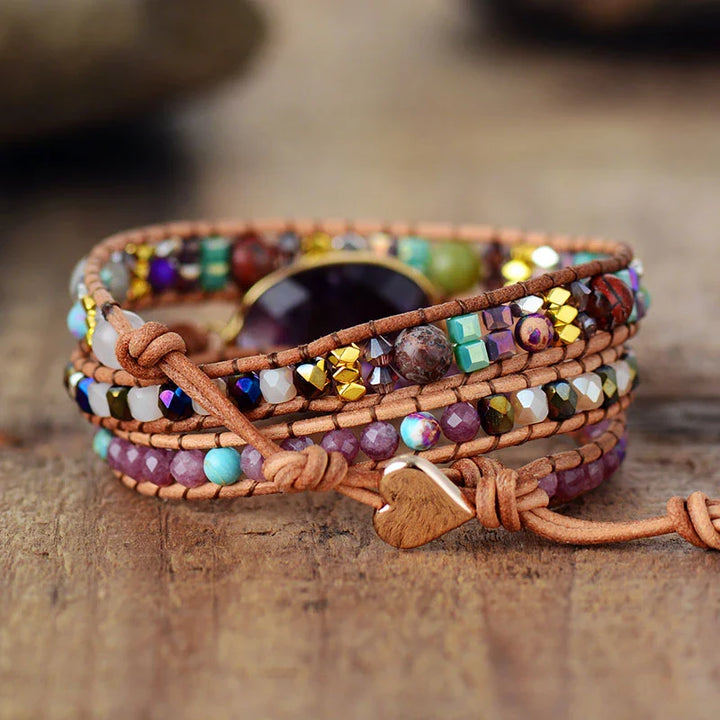 Avery | Amethyst & Lepidolite Wrap