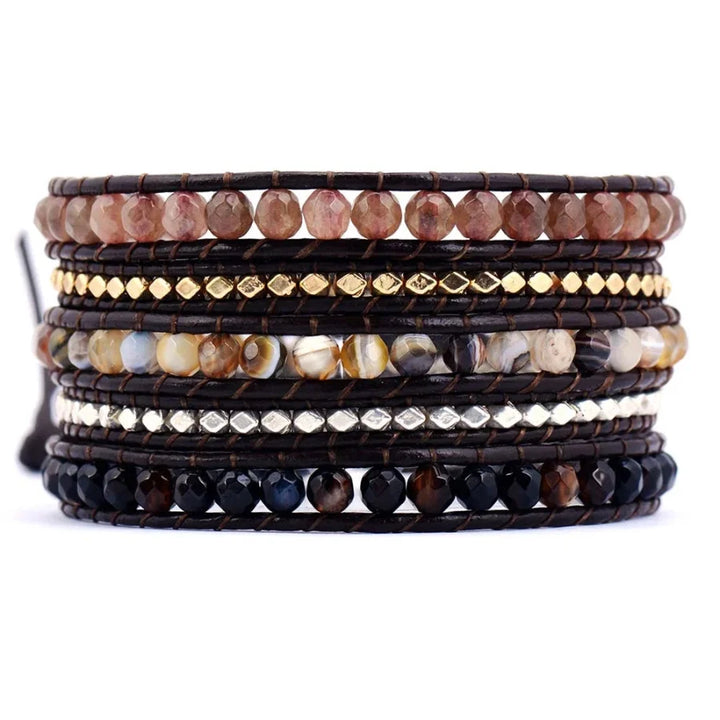 Ximena | Handmade Mix Natural Gemstone Brown