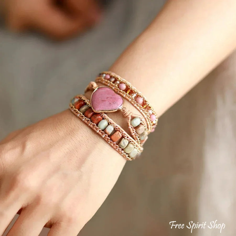 Angel | Rhodonite & Jasper LOVE Wrap