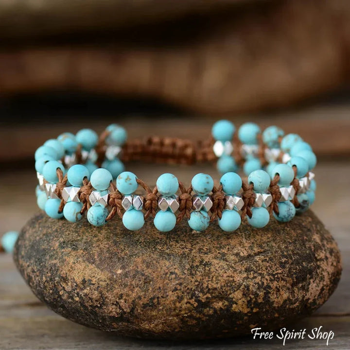 Sylvia | Handmade Natural Rhodonite Wrap