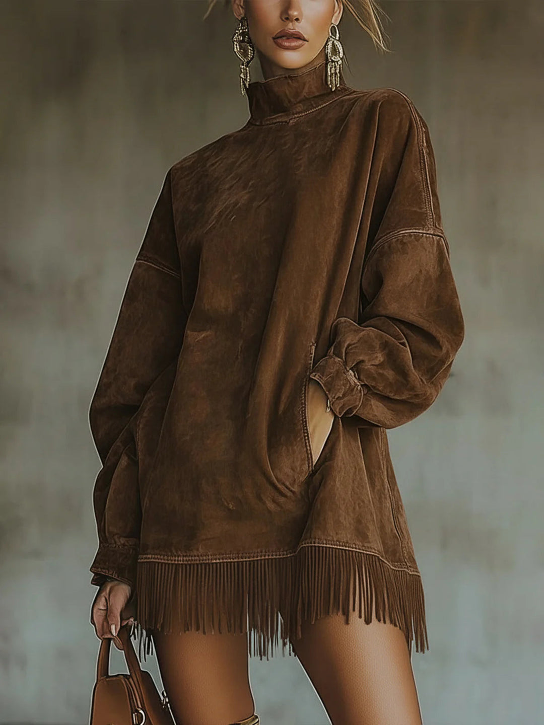 Ada | Cozy Fringe Dress