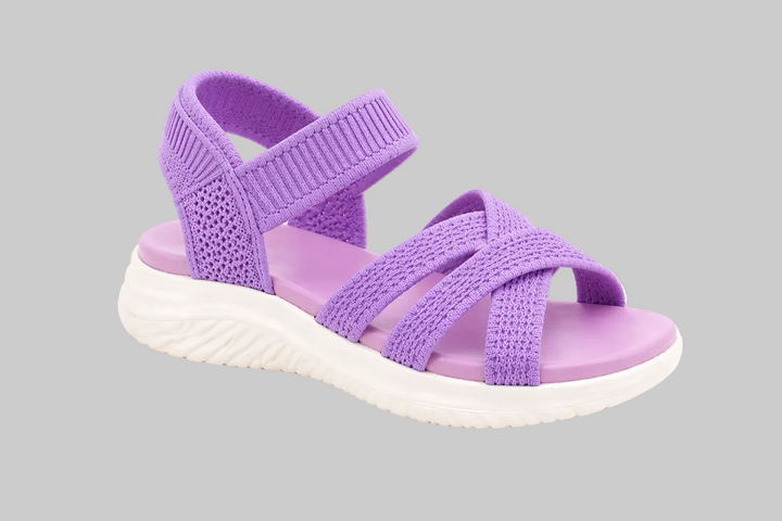 Lavinia | Purple Ultra Flex Knit Sandals