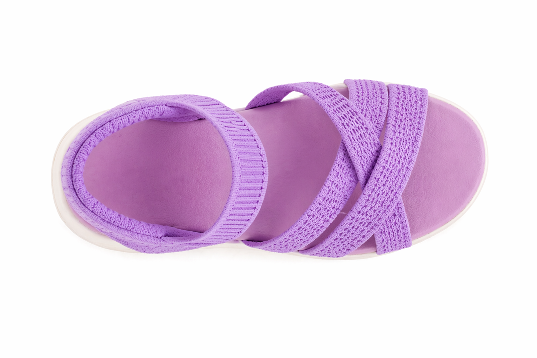 Lavinia | Purple Ultra Flex Knit Sandals
