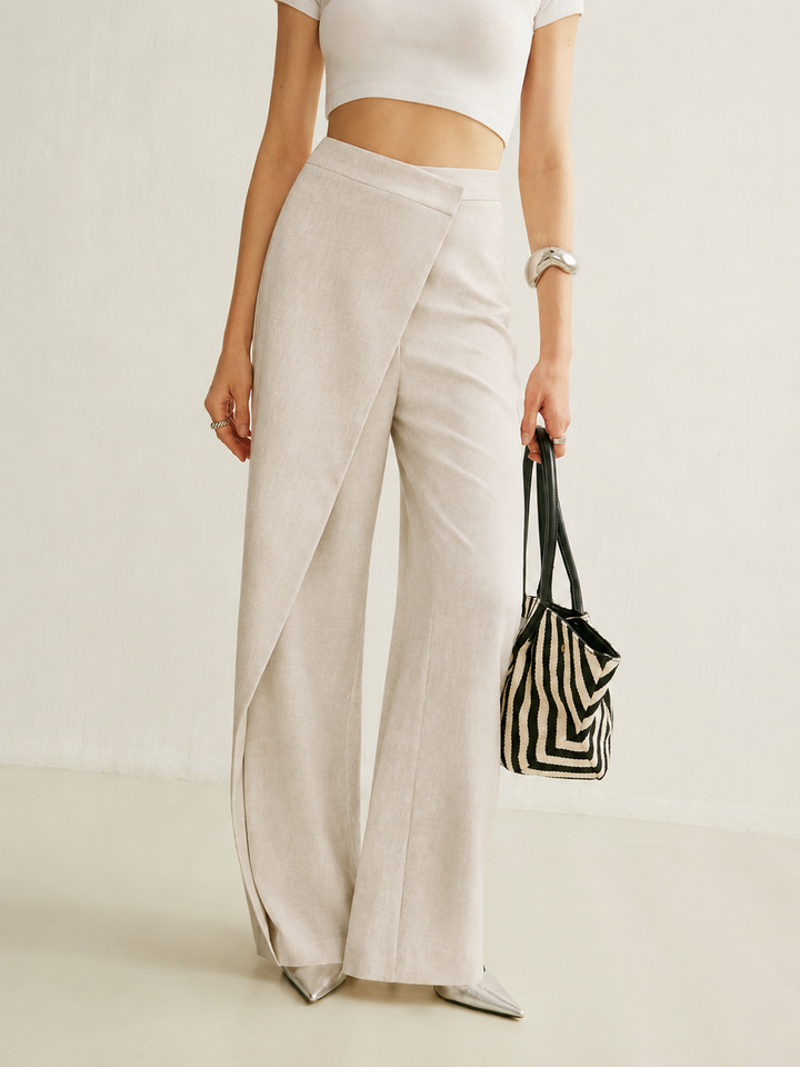 Luna | High Waist Wide Leg Trousers