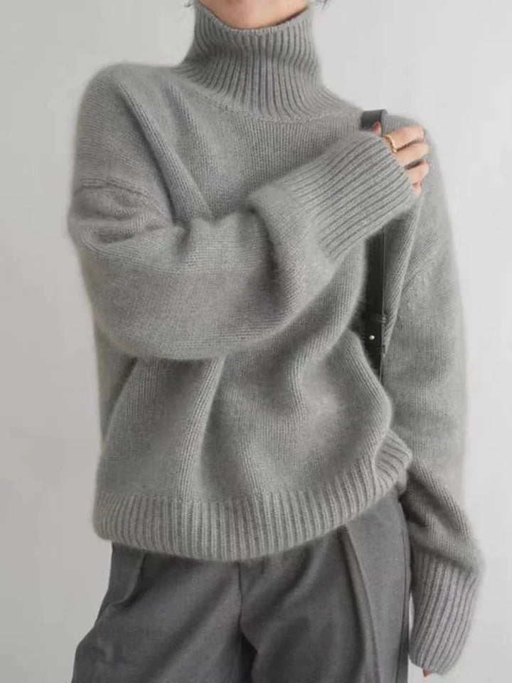 Monika | High Collar Sweater