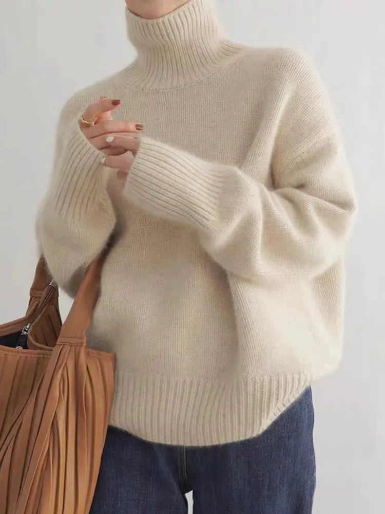 Monika | High Collar Sweater