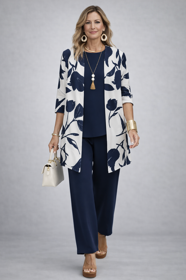 Evania | Blue Three-Piece Set