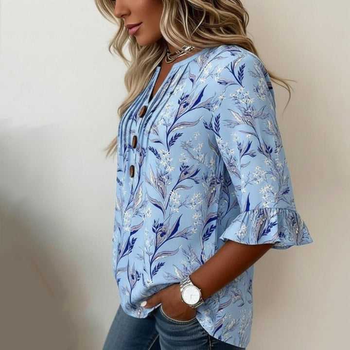 Diana | Vintage Floral Blouse