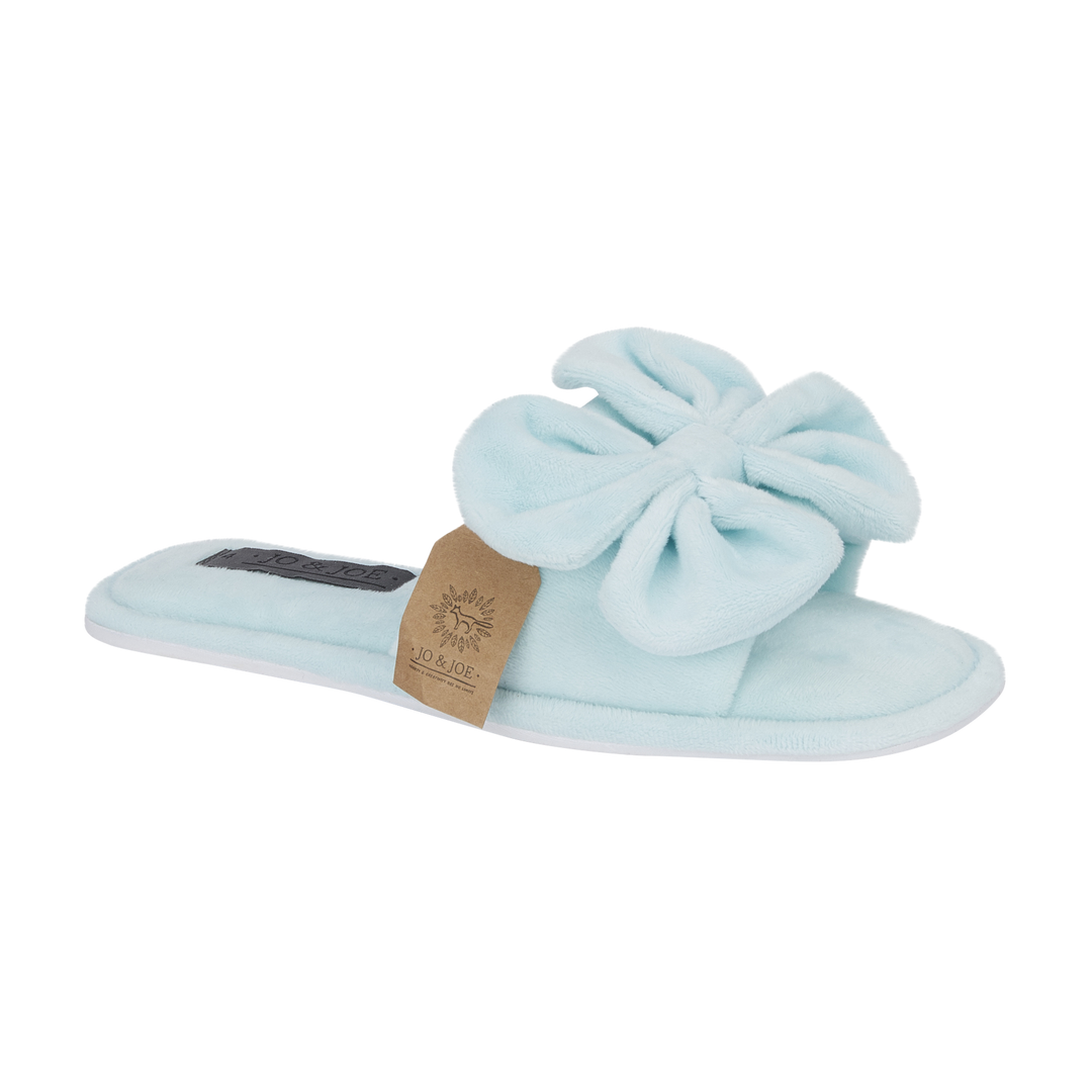 Theodora | Oversized Bow Open Toe Sliders