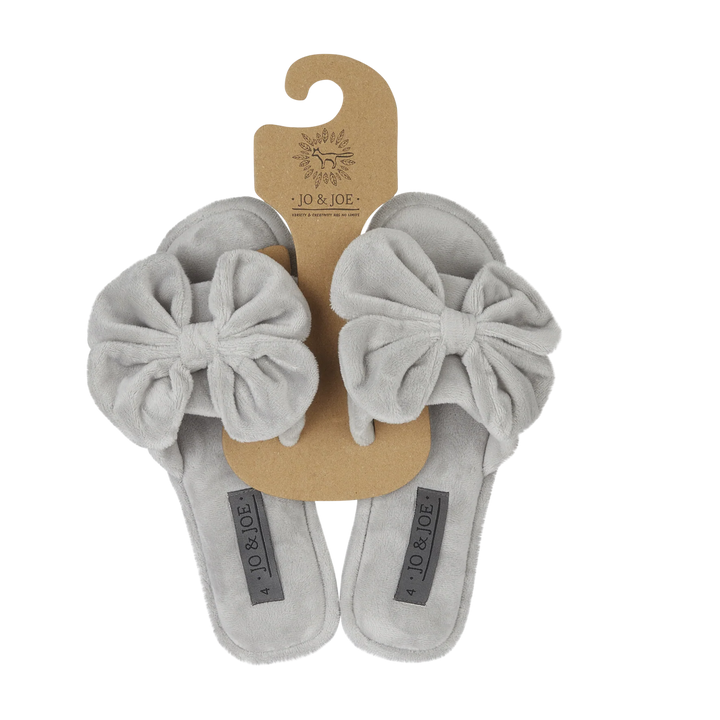 Theodora | Oversized Bow Open Toe Sliders