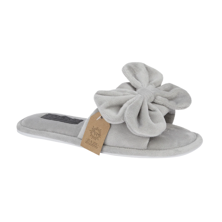 Theodora | Oversized Bow Open Toe Sliders