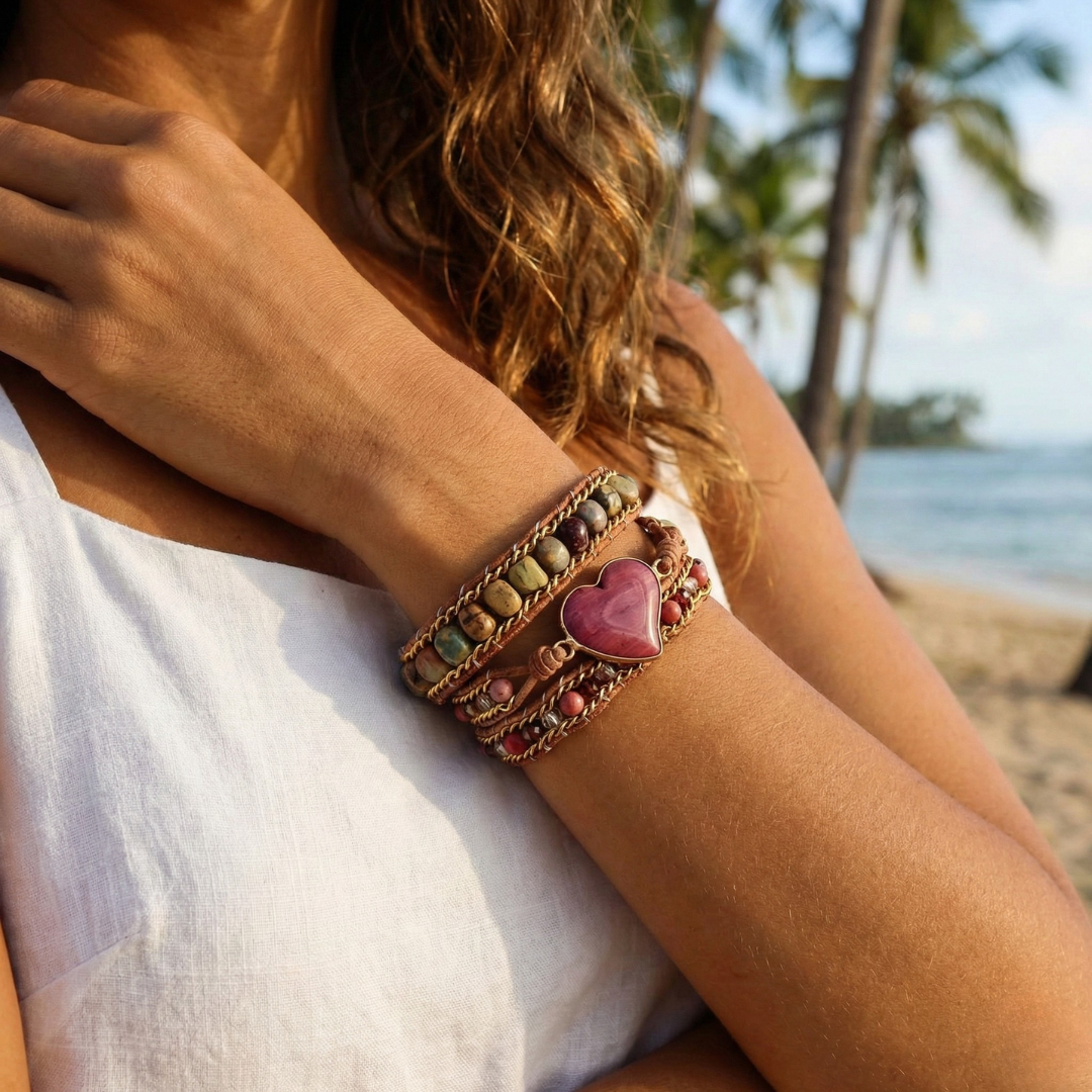 Angel | Rhodonite & Jasper LOVE Wrap