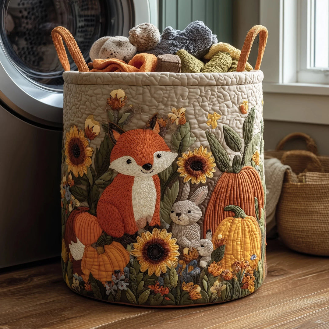 Sheep Worl | Quilted Laundry Basket