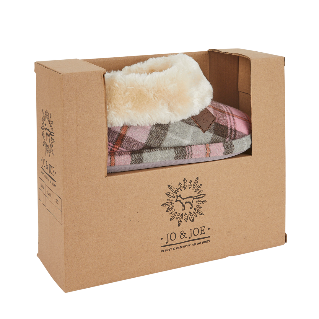 Marjorie | Tartan Bootee Slippers