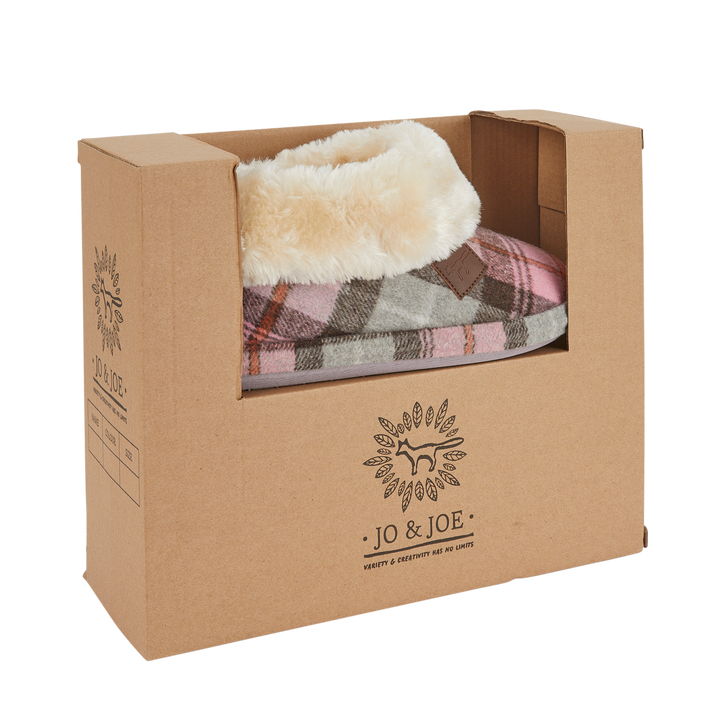 Marjorie | Tartan Bootee Slippers