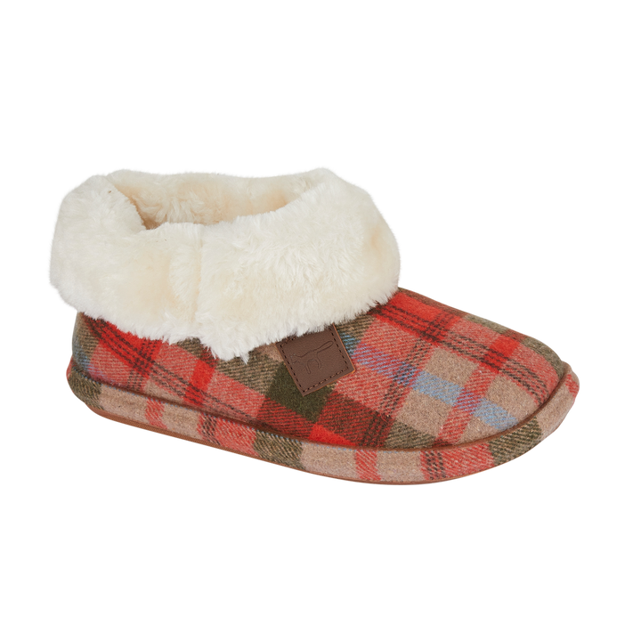 Marjorie | Tartan Bootee Slippers