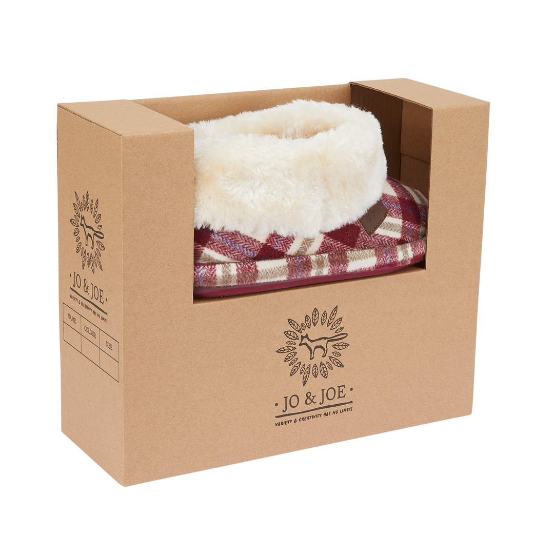 Marjorie | Tartan Bootee Slippers