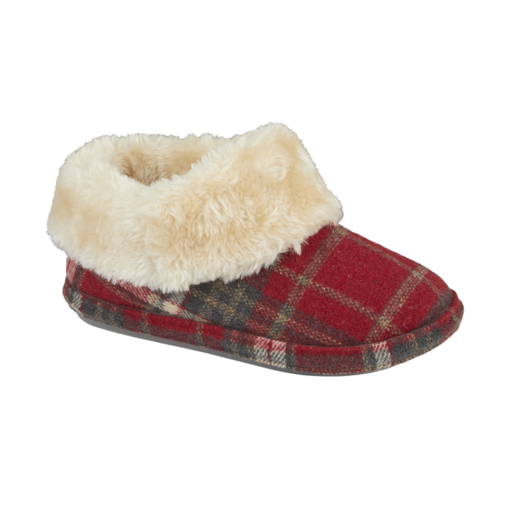 Marjorie | Tartan Bootee Slippers